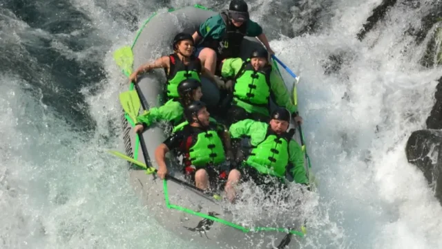 CRO Rafting with a family in Washington.