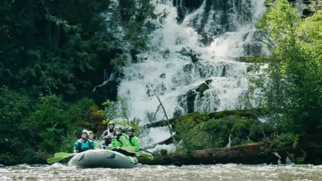 CRO Rafting with a family in Washington.