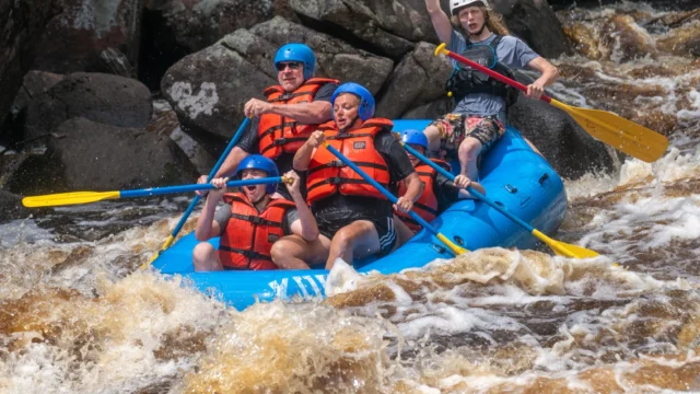 Kosir's Rafting the Peshtigo River.