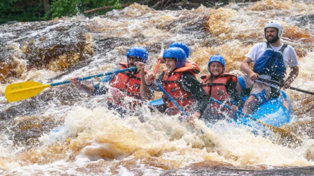 Kosir's Rafting the Peshtigo River.