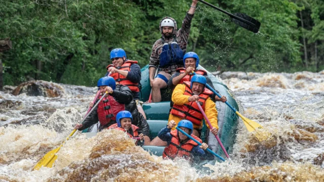 Kosir's Rafting the Peshtigo River.
