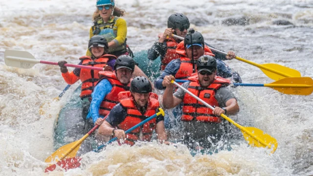 Kosir's Rafting the Peshtigo River.