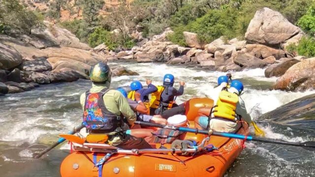 Whitewater rafting on the Kern River with Sierra South Mountain Sports.