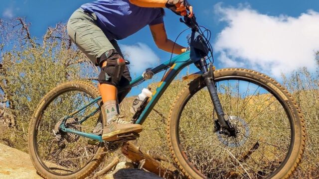 Mountain biking Kernville, California.