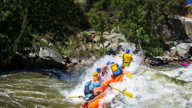 Whitewater rafting on the Kern River with Sierra South Mountain Sports.
