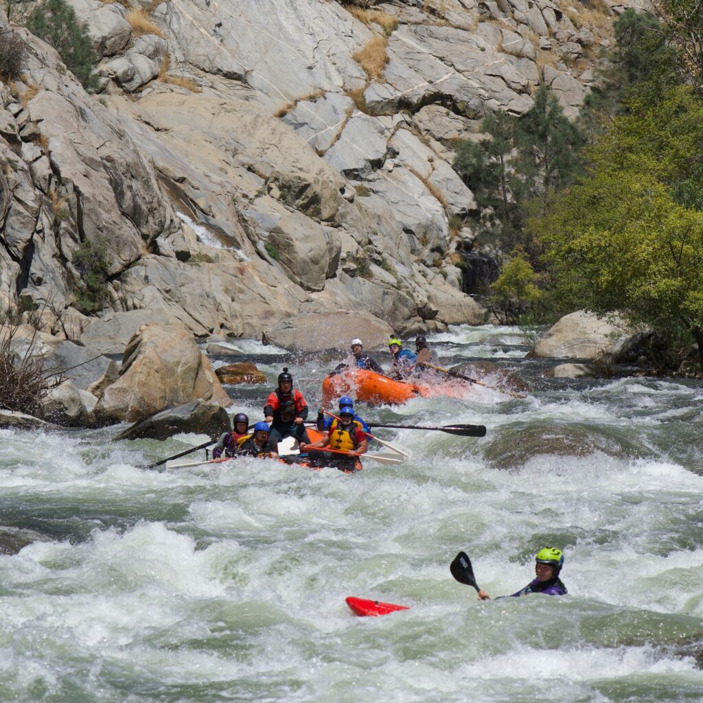 Whitewater rafting on The Forks of The Kern River with Sierra South Mountain Sports.