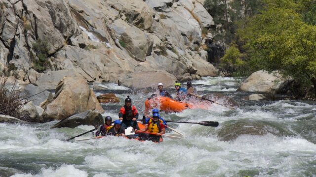 Whitewater rafting on The Forks of The Kern River with Sierra South Mountain Sports.