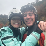two rafters smiling
