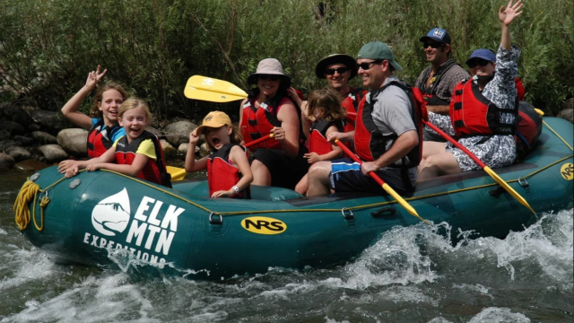 family rafting
