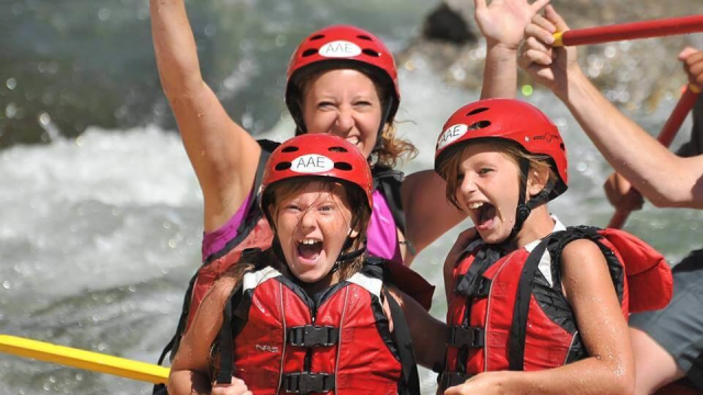 family rafting