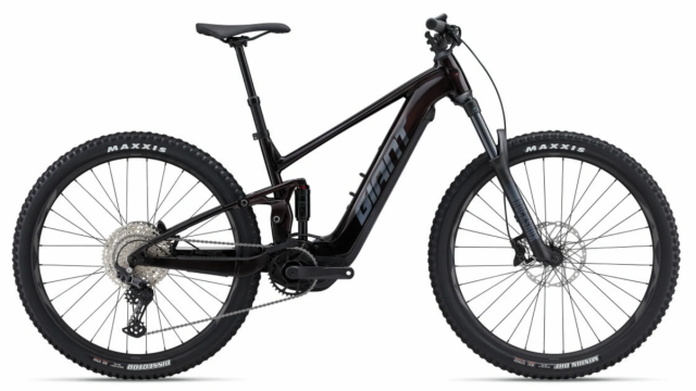 A black bicycle.