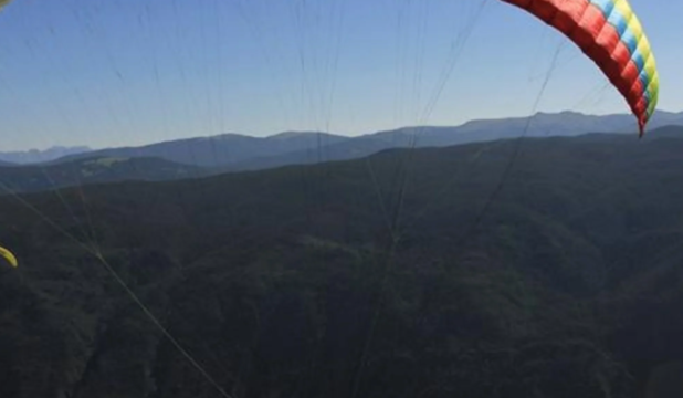 Paragliders in Aspen.