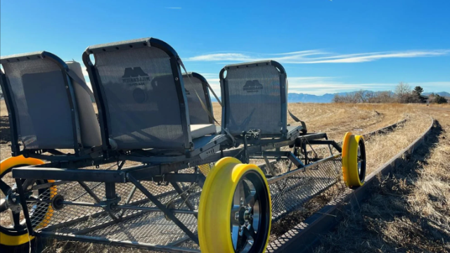A railbike in Colorado.