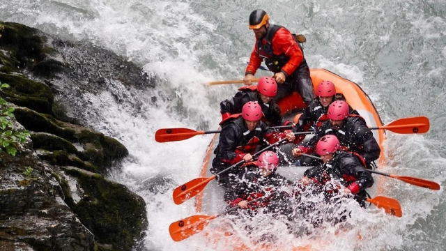 Rafting in Alaska.