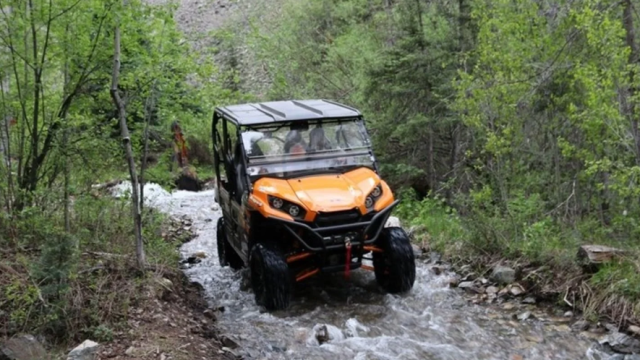 UTV on a trail in New Mexico.
