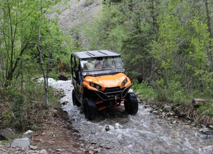 UTV on a trail in New Mexico.