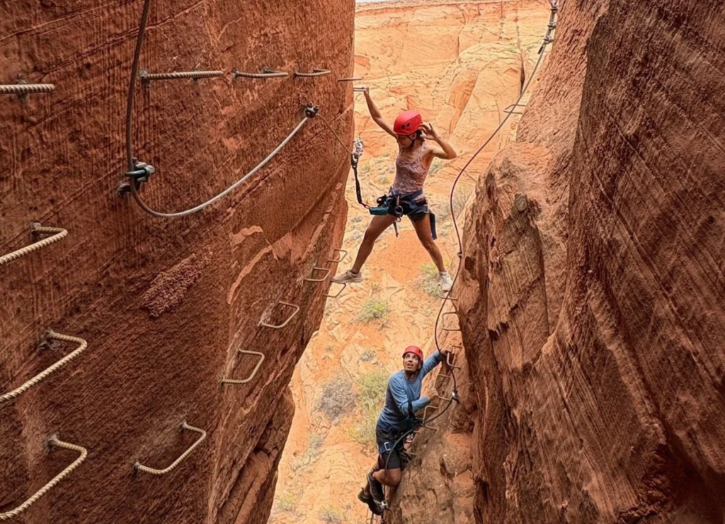 Via ferrata in Arizona.